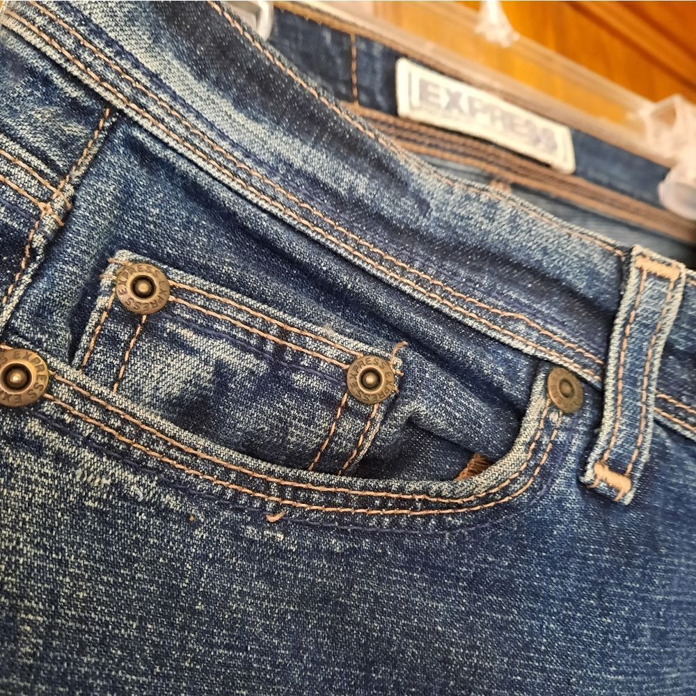Express Denim Jeans Bootcut  Blue - Picture 12 of 16